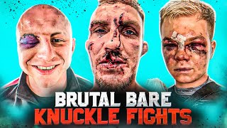 MOST BRUTAL Bare Knuckle Fights Ever  50 Moments Of Carnage amp Knockouts [upl. by Marika]