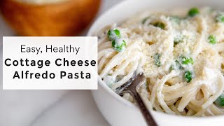 Cottage Cheese Alfredo Pasta dinner in 15 minutes [upl. by Lody404]