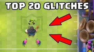 Top 20 Glitches in Clash Royales New Update  Funny Glitches [upl. by Elraet]