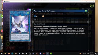 Master Duel 2nd Anniversary Random PullsApollousaNEW ART Bow of the Goddess on SCAMBUNDLE PACK [upl. by Lebasile366]