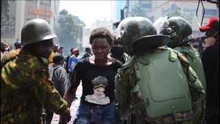 GENZ HIJACK A WATER CANON BELONGING TO THE POLICE IN NAIROBI CBD [upl. by Anitac906]