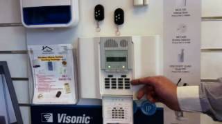 Setting a Visonic wireless alarm system [upl. by Cogan]