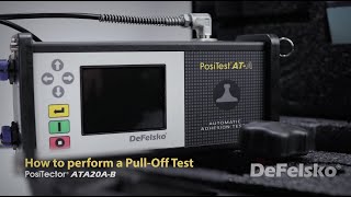 How to Perform a PullOff test with the DeFelsko ATA20AB Automatic Pulloff Adhesion Tester [upl. by Dean]