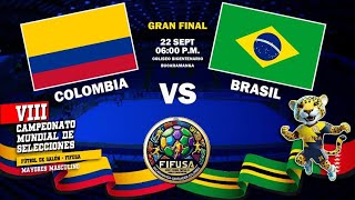 MUNDIAL FIFUSA BUCARAMANGA 2024  COLOMBIA VS BRASIL [upl. by Koller]