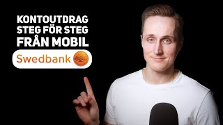 Swedbank Kontoutdrag  STEG FÖR STEG från MOBILEN [upl. by Rosane717]