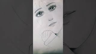 song lite flow 2  cute girl 👧 sketch  youtube shorts [upl. by Noyek766]