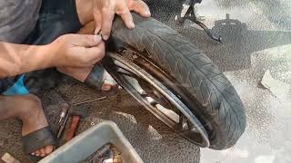 Pentil Tubeless Drat Luar Federal tubeless tubelesstyre suzuki skywave suzukiskywave federal [upl. by Ytisahc]