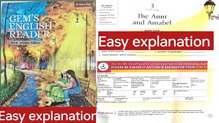 Class 5  L3 Aunt and Amabel  easy explanationenglishgemsenglishreader [upl. by Ycniuq]