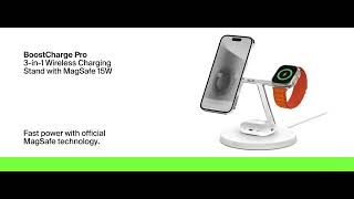 Belkin MagSafe Charger 3in1 Wireless Charging Stand 2ND GEN 33 Faster for Apple Watch iPhone [upl. by Divadnahtanoj]