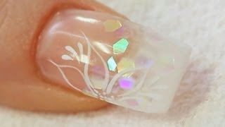 Beginners UV Gel Nail with a Tip and Overlay Tutorial [upl. by Sethrida841]