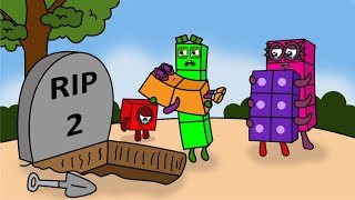 Numberblocks 1 and 4s DESPERATE Attempt to Save NB 2  Numberblocks fanmade coloring story [upl. by Mitchell]