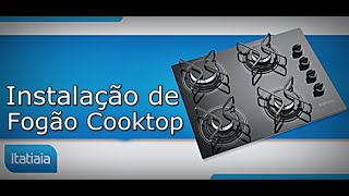 Instalando Fogão Cooktop de Bancada  Fogão de Embutir  Faça Vc Mesmo  FVM [upl. by Wally]