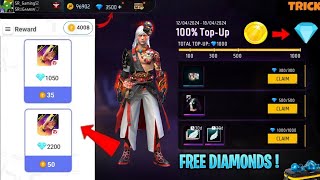 Free Fire Max Diamond Trick 2024  How To Get Free Diamonds In Free Fire Max  Free Diamonds [upl. by Novaelc]