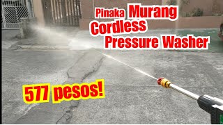 Pinaka Murang Cordless Pressure Washer actual unnboxing and Testing  SD Outdoor [upl. by Gregory917]