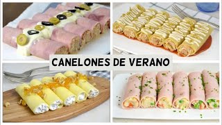 CANELONES de VERANO  CENA SANA para VERANO [upl. by Sachiko584]