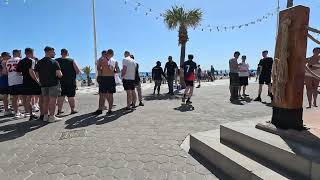 Benidorm promenade walk from Tiki Beach bar to Daytona near the Old town [upl. by Higgs]