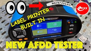 WORLD EXCLUSIVE Multifunction tester with in built LABEL PRINTER and AFDD test function [upl. by Aketahs222]