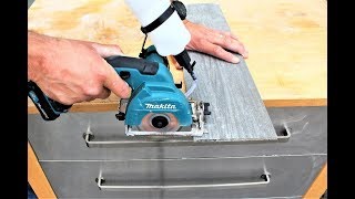 Makita Cordless 12V Tile Saw Unboxing Test amp Review [upl. by Ariait452]