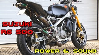 SUZUKI RG 500  Awesome Power amp Sound [upl. by Konyn988]