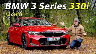 Is the BMW 3 Series facelift the most fun midsize sedan 2023 BMW 330i M Sport driving REVIEW [upl. by Silletram341]