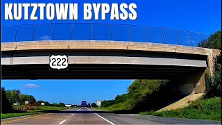 10 US 222 Driving the Kutztown Bypass  SPLIT SCREEN  4K [upl. by Sheets917]