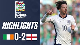 Ireland vs England 02 Highlights UEFA Nations League 202425 [upl. by Arded715]