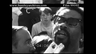 Eldridge Cleaver interviewed after Berkeley lecture 1968 Archive film 99102 [upl. by Ecire]