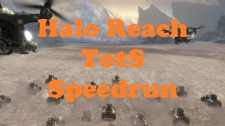 Who needs bridge skip anyway Halo Reach Speedrun Tip of the Spear 632 Easy [upl. by Yrad251]