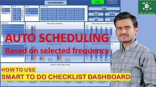 How to use Excel Template Smart To do Checklist Dashboard [upl. by Veneaux607]