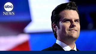 Trump stands by Matt Gaetz [upl. by Ilonka]