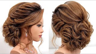 Bridal Updo Tutorial Wedding Prom Hairstyles For Long Hair [upl. by Oigroeg526]