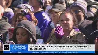 Ravens potential playoff tickets to go on sale Friday [upl. by Ynohtnaleahcim]