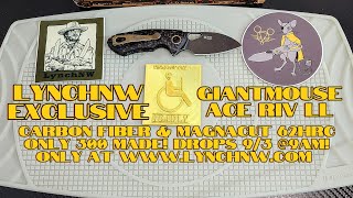 MAGNACUT 62HRC Carbon Fiber amp Titanium Unboxing LynchNW EXCLUSIVE GiantMouse Ace RIV DROPS 93 [upl. by Reames]