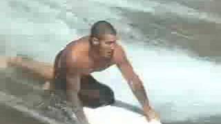 Hawaii Surf Session Report  Jan 24th 07 Waimea Beach Wailua River Mouth [upl. by Inalej622]