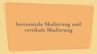 horizontale Skalierung und vertikale Skalierung  einfach amp schnell erklärt [upl. by Iey]