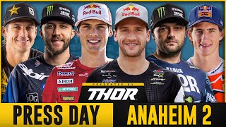 2024 Anaheim 2  Press Day ft Roczen Tomac Sexton [upl. by Reinaldos]