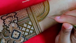 Full hand bridal mehndi design  Latest gorgeous henna design  Unique floral mehndi art  Henna [upl. by Noel]