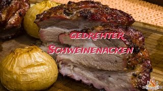 Gedrehter Schweinebraten vom Weber Holzkohle Kugelgrill [upl. by Saltsman621]