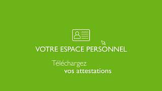 Tutoriel Espace personnel  Télécharger vos attestations [upl. by Alvera]