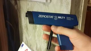 Milty Pro Zerostat 3 anti static gun unboxing and test [upl. by Lleynad]