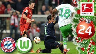 FC Bayern vs Wolfsburg  Lewandowski’s 5 Goals in 9 Minutes  FULL GAME 1516  Advent Calendar 24 [upl. by Bakerman]