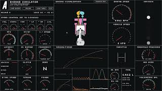 Home Made inline 8  Engine Sim by AngetheGreat [upl. by Atiekal]