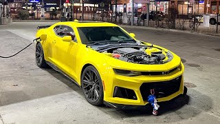 HOODLESS CAMARO ZL1 whine so LOUD [upl. by Nola]