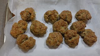 Sausage balls FROM SCRATCH  quick and easy freezer breakfasts [upl. by Nehr]