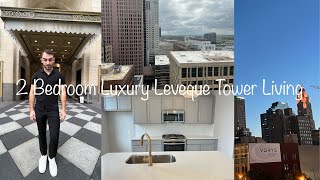 Touring a 3100 Luxury 2 Bedroom Apartment at The Leveque Tower in Downtown Columbus Ohio [upl. by George]