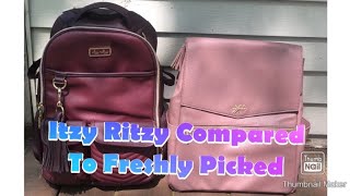 Itzy Ritzy amp Freshly Picked Comparison Diaper Bag Review [upl. by Elyagiba]