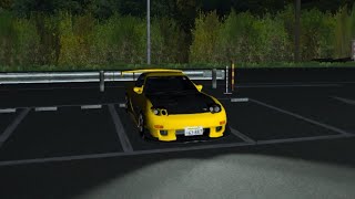 Vrchat Initial D Tsubaki Line FD Run [upl. by Oirogerg]