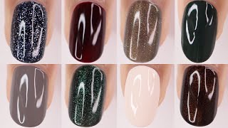 Holo Taco Dark Academia Nail Polish Swatch amp Review  New Fall Nail Polish Colors 2024 [upl. by Kerin]