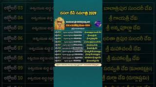 2024 Vijayawada Kanaka Durga Navaratri 9 AlankaramsDevi Navaratrulu 2024 DatesDasara 2024 shorts [upl. by Dionysus]