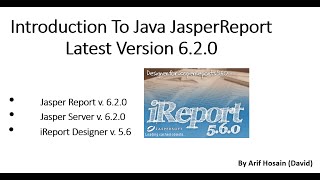 Jasper Reports Tutorial for Beginners Part  1 [upl. by Aremihc846]